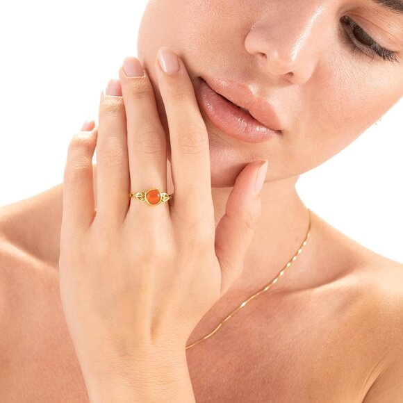 7MM Genuine Round Shape Gemstones White Gold Plated or Yellow Gold Plated 925 St - Picture 2 of 7